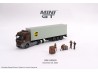 Mercedes-Benz Actros w/ 40 Ft Container " UPS Europe" 2023 - 1:64 - Mini GT