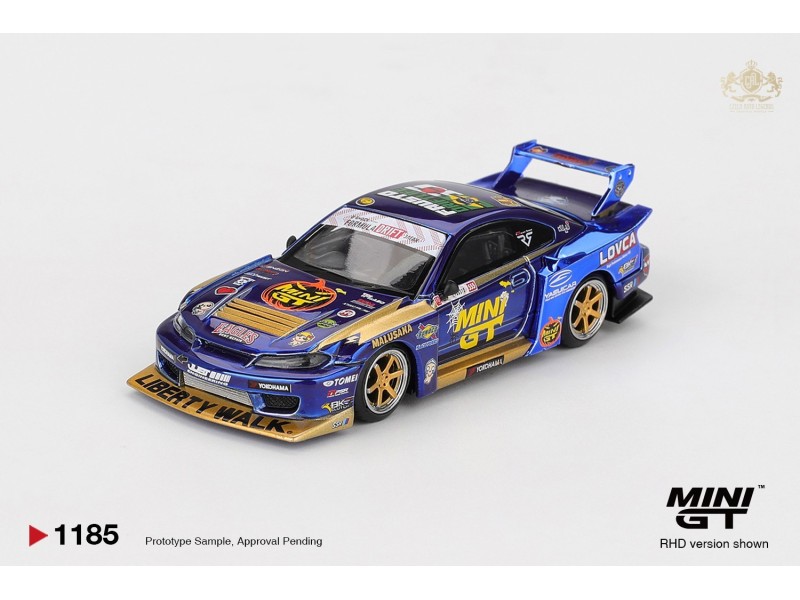 NISSAN SILVIA S15 LB-SUPER SILHOUETTE nr.555 TEAM MINI GT LIBERTY WALK FORMULA DRIFT 2025 -1:64 - Mini GT - Y