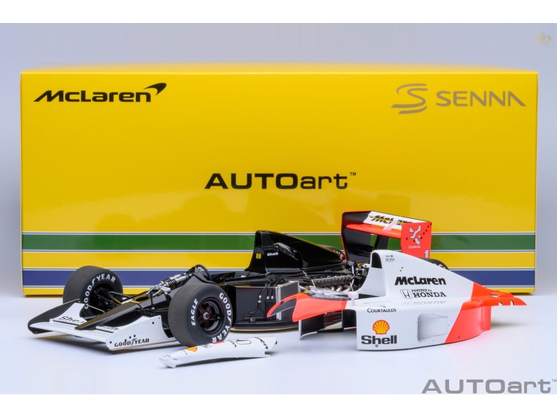 McLaren Honda MP4/6 1991 N.1 A.Senna (with McLaren logo) 1:18 - AUTOart
