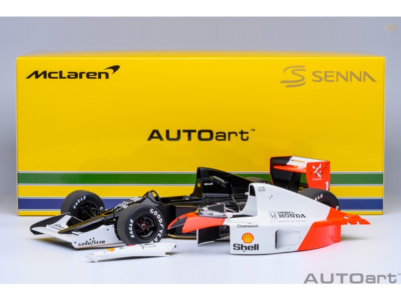 McLaren Honda MP4/6 1991 N.1 A.Senna (without McLaren logo) 1:18 - AUTOart
