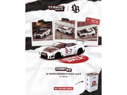 NISSAN GT-R (R35) LB WORKS TYPE 2 WHITE ATHLETE X COLLET IN A LB LIMITED TIN CAN 2025   - 1:64 - TARMAC works