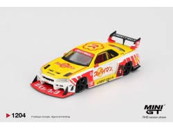 NISSAN GTR (R34) LB-SUPER SILHOUETTE SKYLINE SUPPAIMAN OKINAWA 2025 - Mini GT