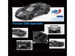 FERRARI 296 SPECIALE GRIGIO SILVERSTONE OPACO 2025  -1:64 - BBR