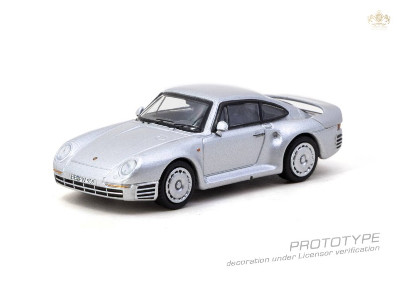 PORSCHE 959 SILVER 1989 - 1:64 - TARMAC works