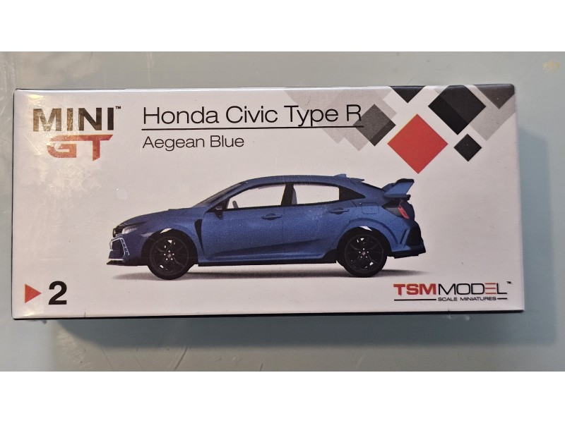 Honda CIVIC Type R - blue - 1:64 - Mini GT