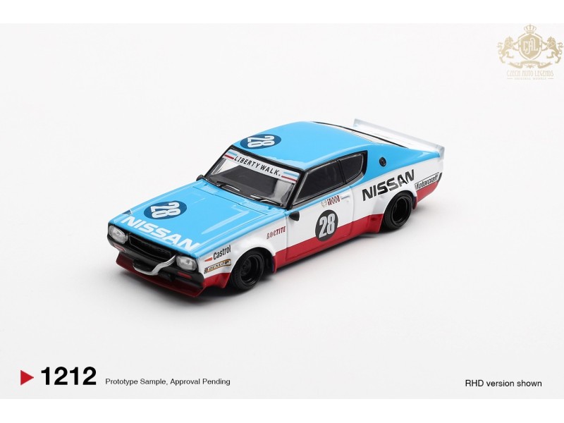 NISSAN GT-R (KPGC110) SKYLINE KENMERI LIBERTY WALK NISSAN RACING 75 CONCEPT 2024- 1:64 - Mini GT - blistr