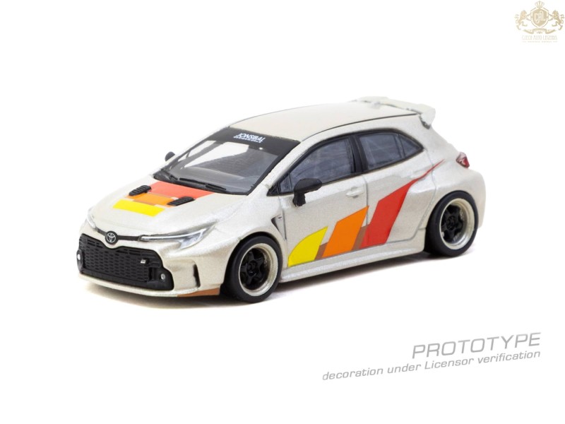 Toyota GR Corolla Widebody Beige  - 1:64 - TARMAC works - blister