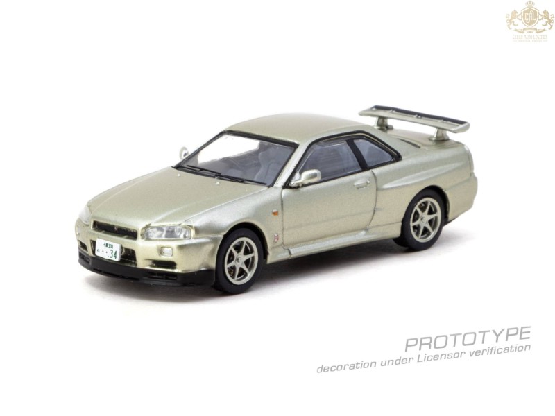 Nissan Skyline GT-R R34 Millenium Jade  - 1:64 - TARMAC works - blistr