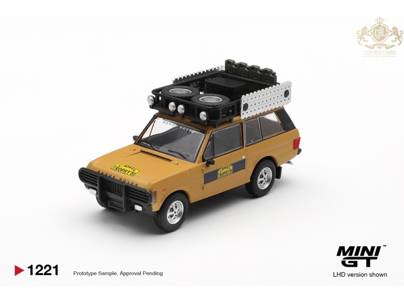 LAND ROVER RANGE ROVER CAMEL TROPHY K.STOPPA & A.VALLDORF SUMATRA 1981 - 1:64 - Mini GT - blistr