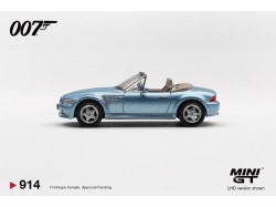 BMW Z3 GOLDENEYE ENGLISH POSTER 1995 - 1:64 - Mini GT - blistr