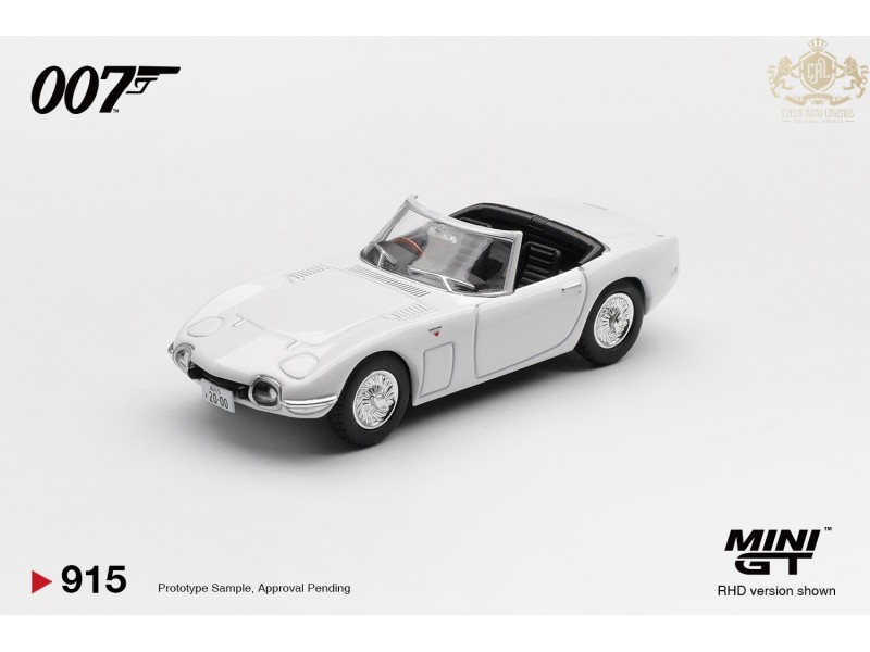 TOYOTA 2000GT YOU ONLY LIVE TWICE ENGLISH POSTER 1967 - 1:64 - Mini GT - blistr