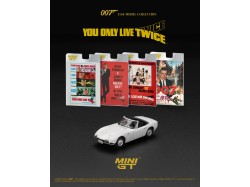 TOYOTA 2000GT YOU ONLY LIVE TWICE ENGLISH POSTER 1967 - 1:64 - Mini GT - blistr