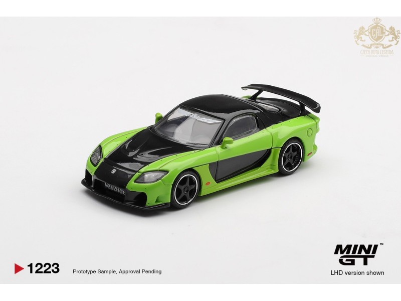 MAZDA RX-7 (FD) VEILSIDE FORTUNE 7 GREEN 2012 - 1:64 - Mini GT - Blister