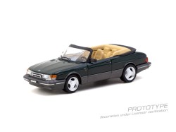 Saab 900 Turbo Cabriolet, dark green 1977  - 1:64 - TARMAC works - blister