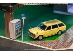 Datsun 510 Bluebird Wagon, yellow  1973  - 1:64 - TARMAC works - blister