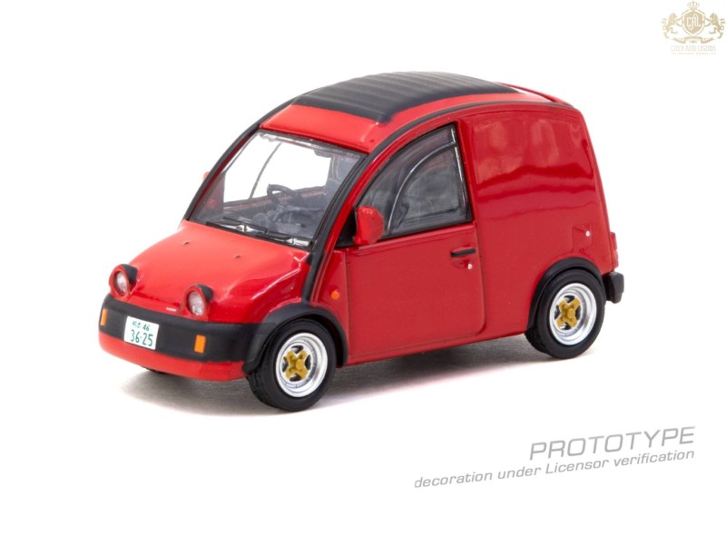 Nissan S Cargo, red 1995 - 1:64 - TARMAC works - blistr