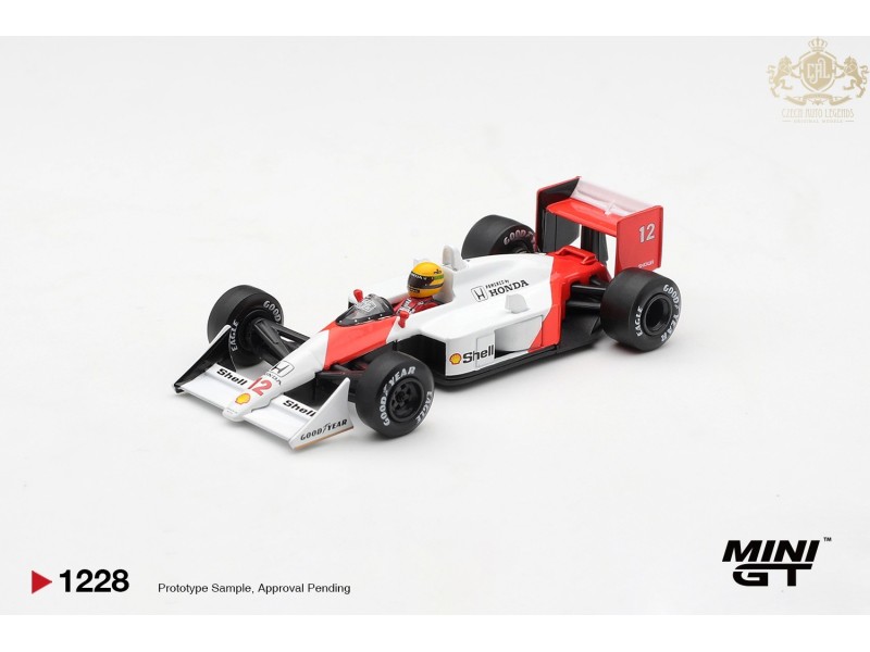 MCLAREN MP4/4 nr.12 AYRTON SENNA CANADIAN GRAND PRIX WINNER 1988  - 1:64 - Mini GT