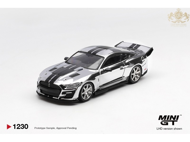 SHELBY GT500 DRAGON SNAKE CONCEPT CHROME SILVER 2020  - 1:64 - Mini GT - blister