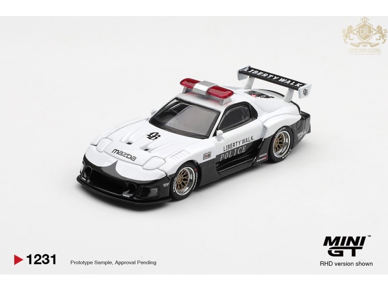 MAZDA RX7 LB-SUPER SILHOUETTE POLICE 1998  - 1:64 - Mini GT - blister