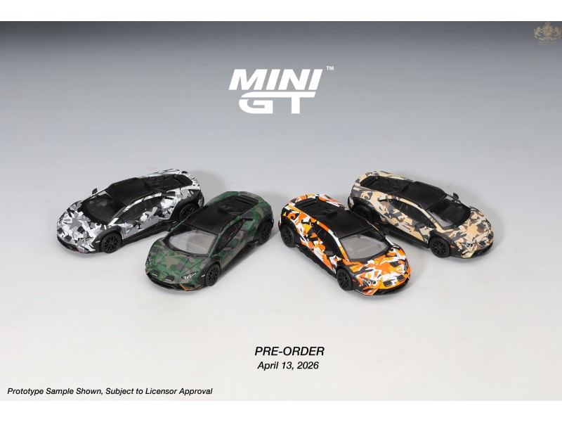LAMBORGHINI HURACAN STERRATO ALL TERRARIN 4 CARS SET 2025 - 1:64 - Mini GT