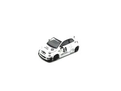 FIAT 595 ABARTH LB-WORKS X ABAS WORKS GARA WHITE 2024 -1:64 - Mini GT
