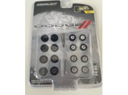 Dodge wheel and tire pack - Greenlight -1:64