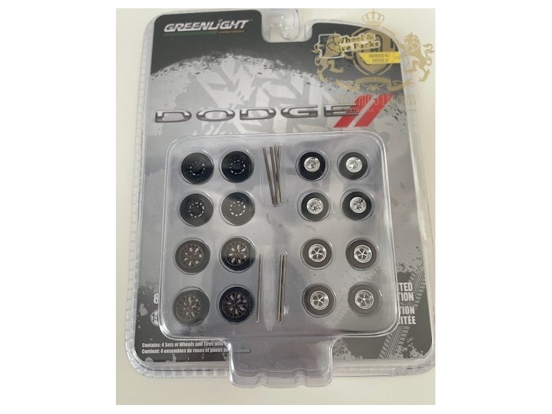 Dodge wheel and tire pack - Greenlight -1:64