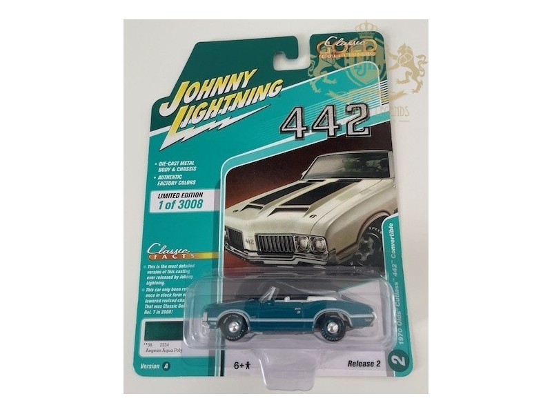 1970 Olds Cutlass 442 Convertible - Johnny Lightning -1:64