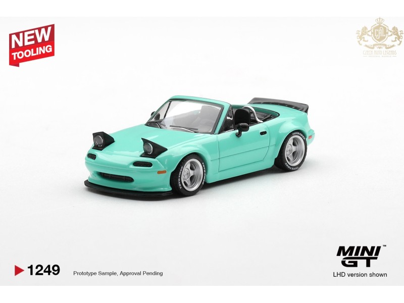 MAZDA MX5 (NA) PANDEM BODY KIT MINT GREEN 2026  - 1:64 - Mini GT - blister