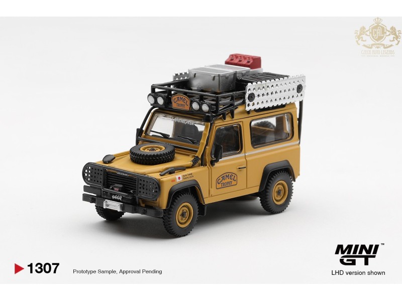LAND ROVER DEFENDER 90 CAMEL TROPHY TEAM JAPAN CAMEL TROPHY BORNEO 1985   - 1:64 - Mini GT