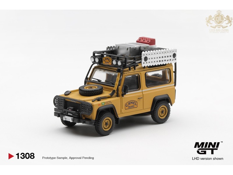 LAND ROVER DEFENDER 90 CAMEL TROPHY TEAM BRAZIL CAMEL TROPHY BORNEO 1985   - 1:64 - Mini GT