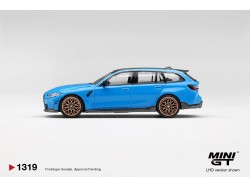 BMW M3 M PERFORMANCE TOURING RIVIERA BLUE 2025  -1:64 - Mini GT - blistr