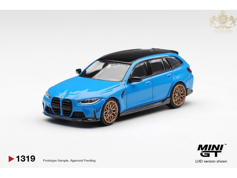 BMW M3 M PERFORMANCE TOURING RIVIERA BLUE 2025 - 1:64 - Mini GT - blister