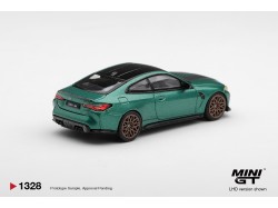 BMW M4 (G82) CS FROZEN ISLE OF MAN GREEN METALLIC 2024 - 1:64 - Mini GT - blister