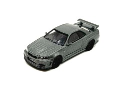 NISSAN SKYLINE GTR (R34) DARK METAL GRAY NISMO CRS 1999 -1:64 - Mini GT - blistr