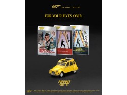 CITROEN 2CV FOR YOUR EYES ONLY ENGLISH BLISTER 1981 -1:64 - Mini GT - blistr