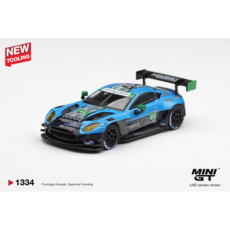 ASTON MARTIN VANTAGE GT3 EVO nr.44 MAGNUS RACING DAYTONA 24 HRS 2025 -1:64 - Mini GT - blistr