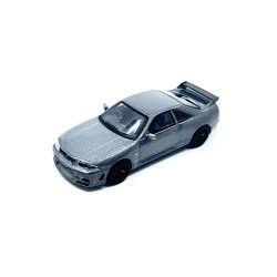 NISSAN GTR (R33) NISMO BCNR33 CRS DARK METAL GRAY 1993 - 1:64 - Mini GT -blistr