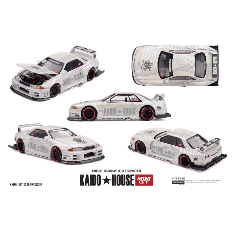 NISSAN SKYLINE GTR (R32) SERI V1 1989 - 1/64 - KAIDO HOUSE