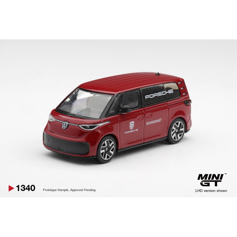 VOLKSWAGEN ID.BUZZ PORSCHE RENNDIENST RED 2022  -1:64 - Mini GT - blistr