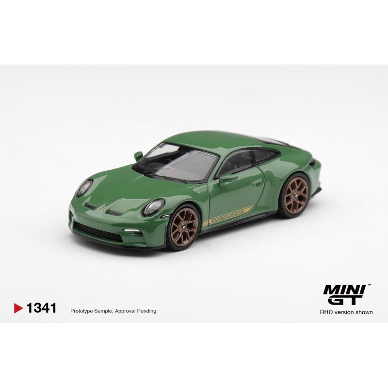 PORSCHE 911 (992) GT3 TOURING AURATIUM GREEN 2022  -1:64 - Mini GT - blistr