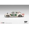 NISSAN SKYLINE GT-R (KPGC10) LB-WORKS HAKOSUKA WHITE-GREEN 1971 - 1:64 - Mini GT - blister