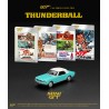 FORD MUSTANG CONVERTIBLE THUNDERBALL 1965 ENGLISH BLISTER   -1:64 - Mini GT - blistr