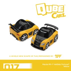 MAZDA RX-7 (FD) VEILSIDE FORTUNE7 YELLOW 1995 - MINI GT - Qube Carz