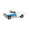 DODGE RAM W350 POWER RAM DUALLY FLATBED - GOODYEAR GLOSS WHITE 1981 -1:64 - Greenlight