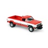 DODGE RAM D350 DUALLY - WITH EXHAUST + BUMPER WEIGHTS RED AND WHITE 1993 -1:64 - Greenlight