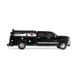 CHEVROLET SILVERADO 3500 DUALLY CRANE TRUCK BLACK 2016 -1:64 - Greenlight