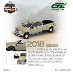 FORD F-350 WHITE GOLD 2018 -1:64 - Greenlight