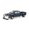 FORD F-450 DUALLY WITH SNOW PLOW ANTIMATTER BLUE 2022 -1:64 - Greenlight