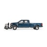 FORD F-450 DUALLY WITH SNOW PLOW ANTIMATTER BLUE 2022 -1:64 - Greenlight